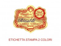 Etichette adesive per pasticcerie, bar, panetterie e gelaterie (mm 38x31)  (cod.14/I )